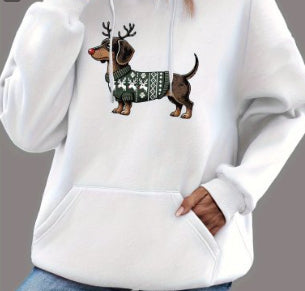 European Size Drop-shoulder Sleeve Casual Sports Hoodie Sweater