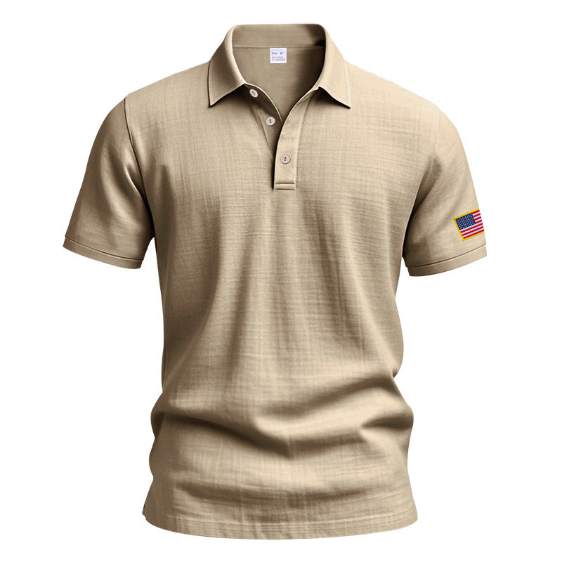 American Summer Linen Short Sleeve Men Clothing